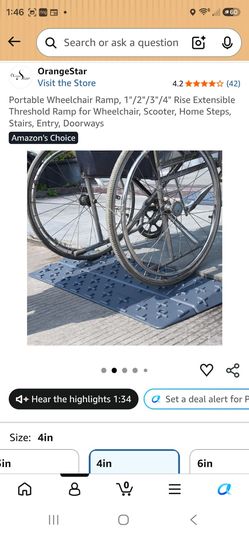 Brand new portable wheelchair ramp