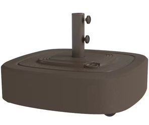 Outsunny 110 lbs. HDPE Patio Umbrella Base in Brown