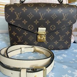 Louis Vuitton Monogram Braided Pochette Metis