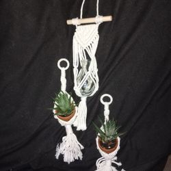 Macrame Succulent Holders