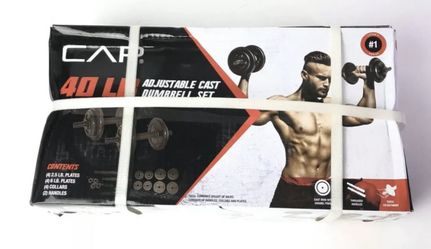 40lb adjustable dumbbell cast iron weight set