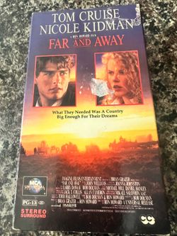 Far And Away (VHS, 1992) Tom Cruise, Nicole Kidman, 1990's Movie