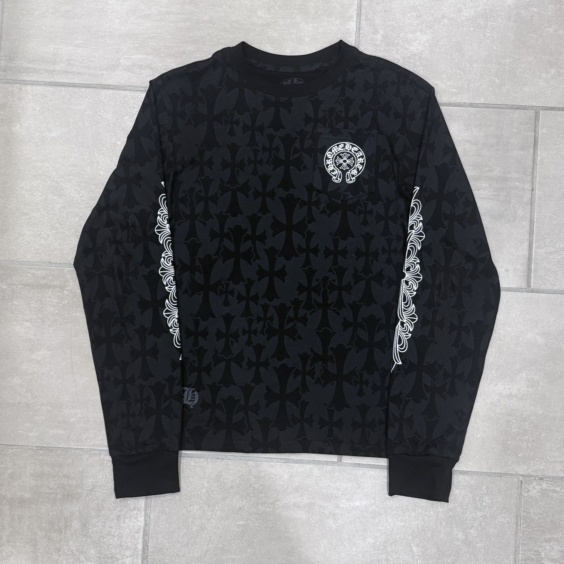 Black Chrome Hearts Long Sleeve