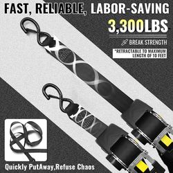 KJE Retractable Ratchet straps
