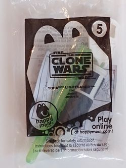 2011 Star Wars Clone Wars McDonald's Happy Meal Toy - Yoda Lightsaber #5