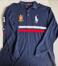 Ralph Lauren Polo Big Pony Number 1 Long Sleeve Blue Size 2XLT New Without Tags