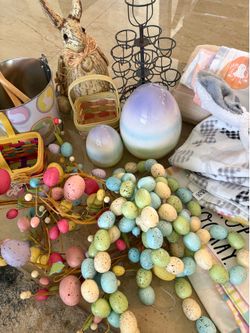 Lot of Easter Decorations