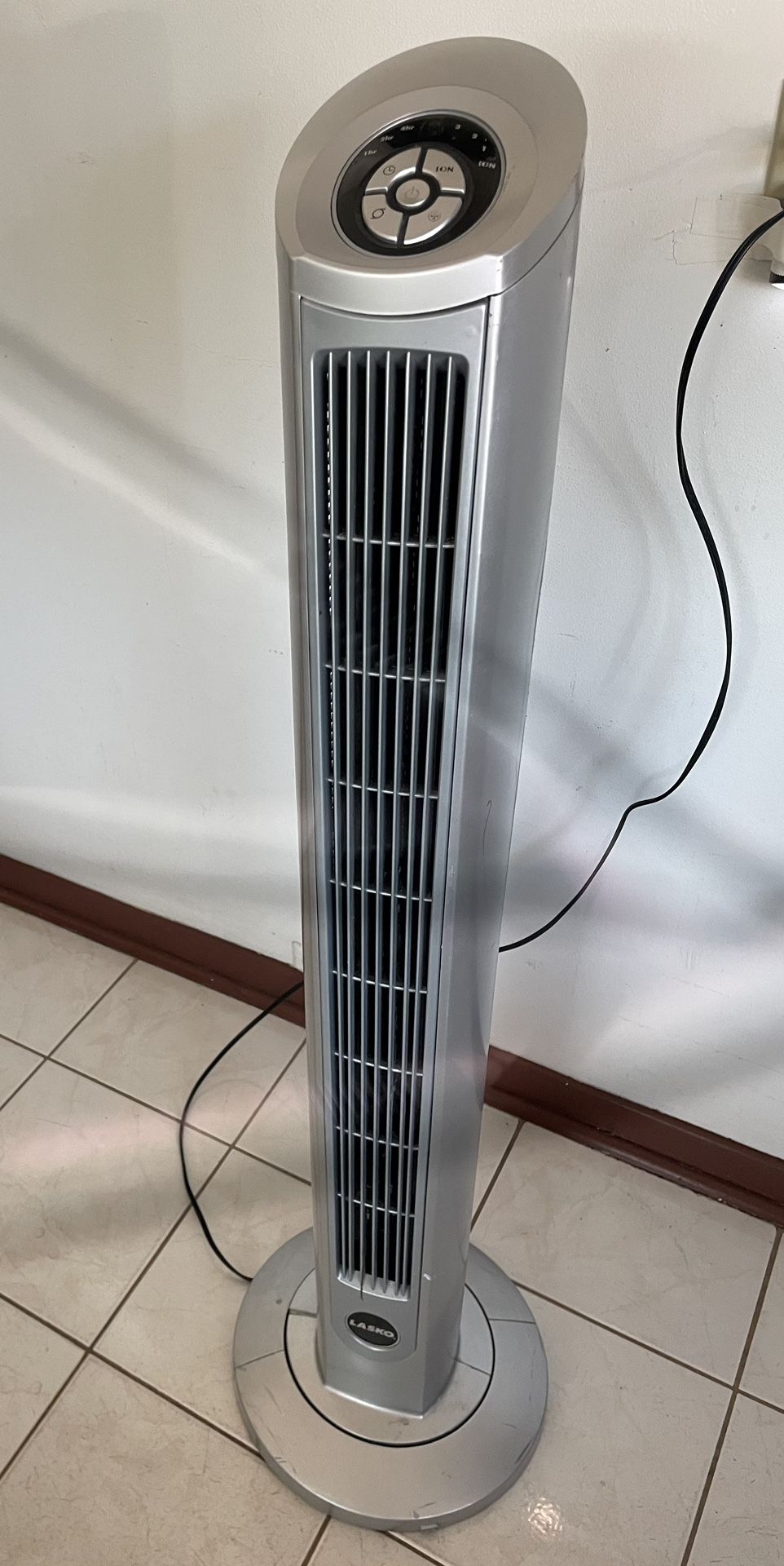 Lasko Portable 36" Oscillating 3-Speed Tower Fan with Remote Control and Timer for Bedroom and Home Office