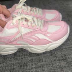 Pink Athletic Reebok Shoes 