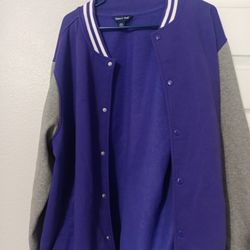 Sport Tek Lakers Colors Purple Grey Jacket 