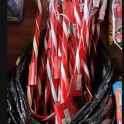 Christmas candy canes 30" $5 each. I have 4 left