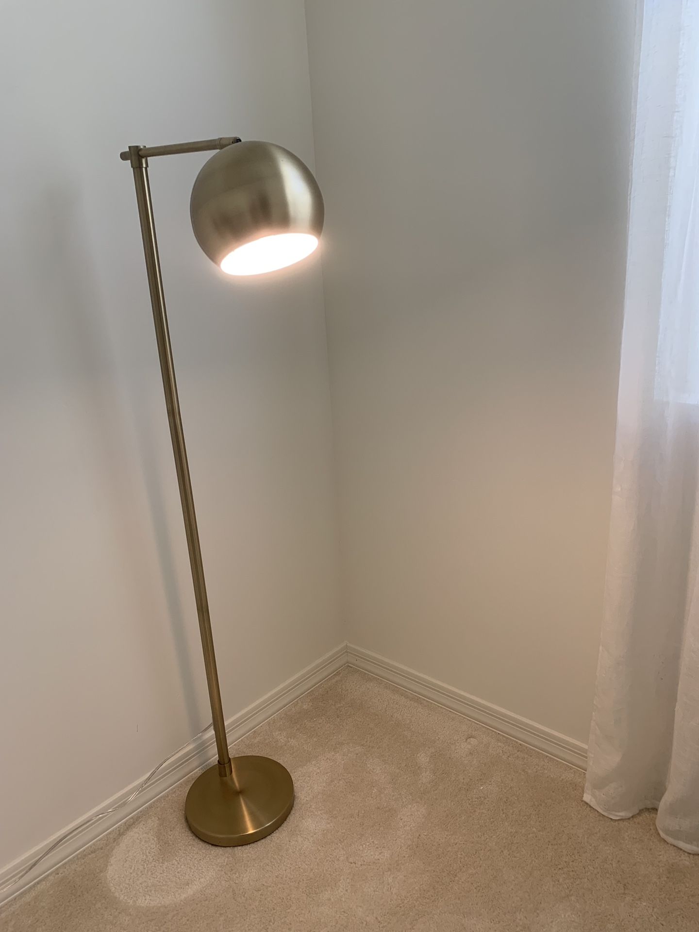Gold floor lamp