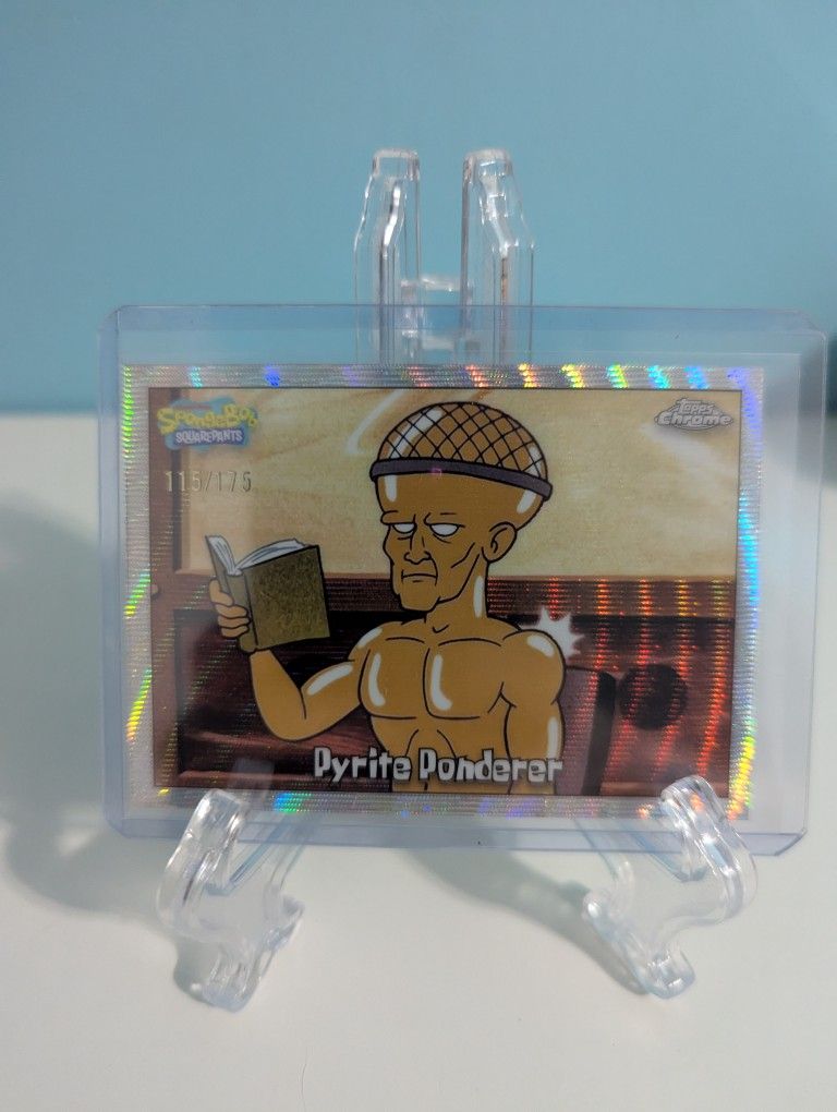 2025 Topps chrome SpongeBob Pyrite Ponderer /175