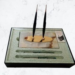 VINTAGE PARKER 45 CONVERTIBLE DESK PEN SET
