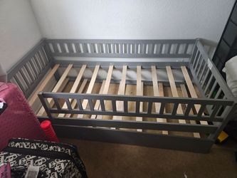 Gray twin daybed frame