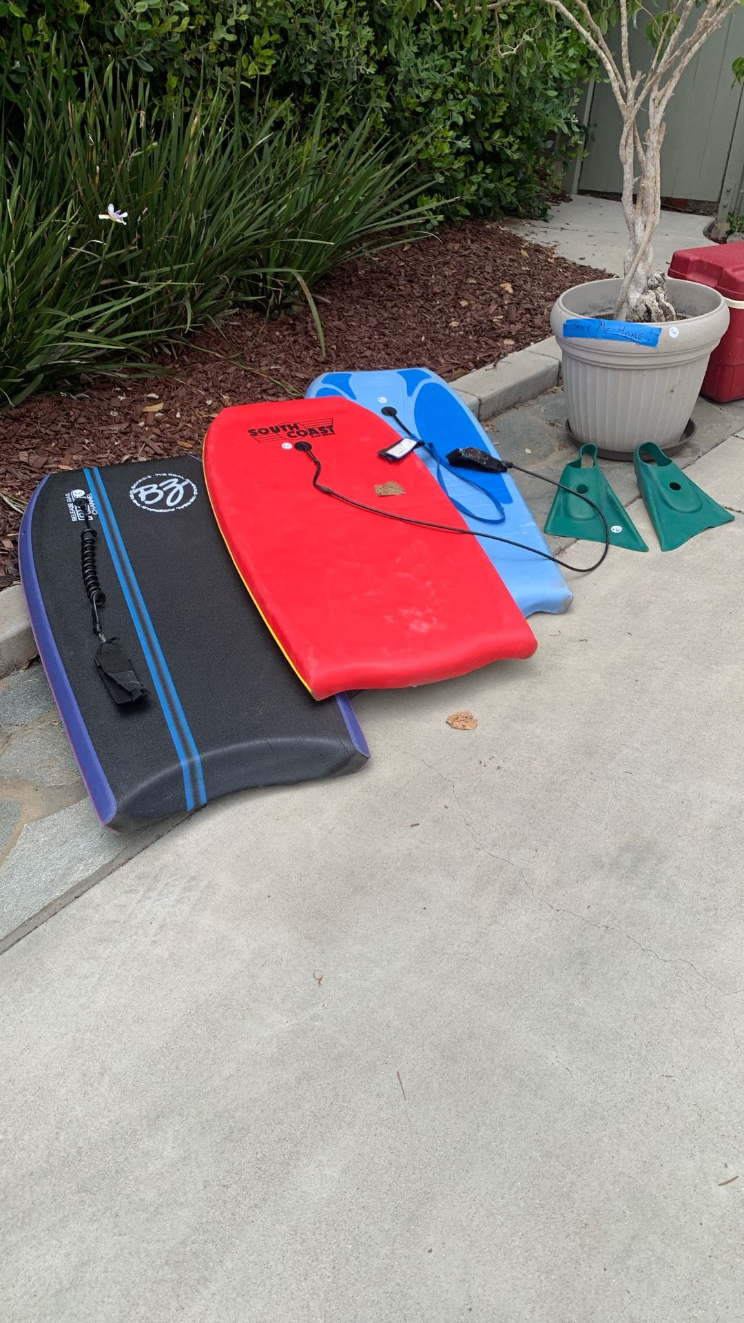 Boogie Boards And Fins