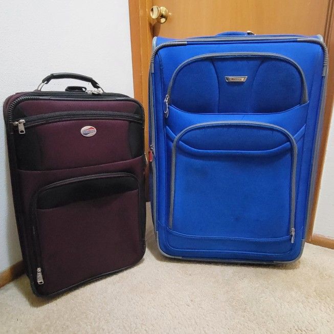 24" Carry On Suitcase ($25) & DELSEY 30" Large Suitcase ($50) or Both ($70)