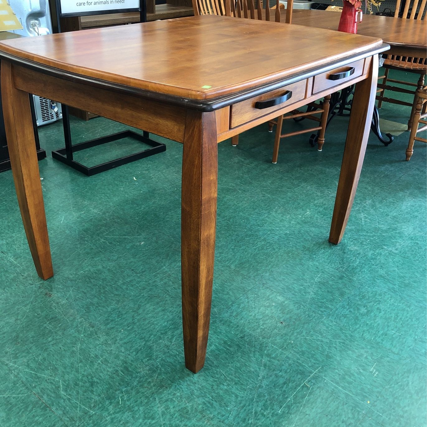 High Top Dining Game Table With Drawers For Storage