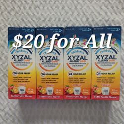 Xyzal Children's Allergy Meds 