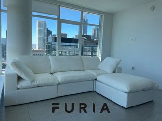 NEW! White Cloud Sectional Couch