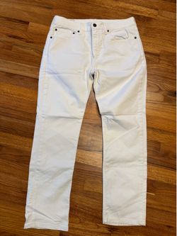 Levi is 511 jeans in white denim