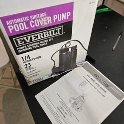 Everbilt pool cover pump
