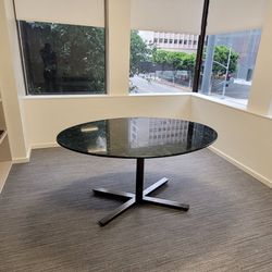 oval marble mid-century table