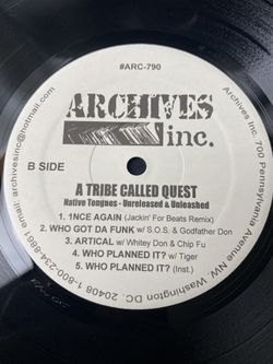 Tribe Called Quest Native Tongues Unreleased Unleashed 2002 Vinyl 12” LP ARC-790 (Rare Collectors Item!)