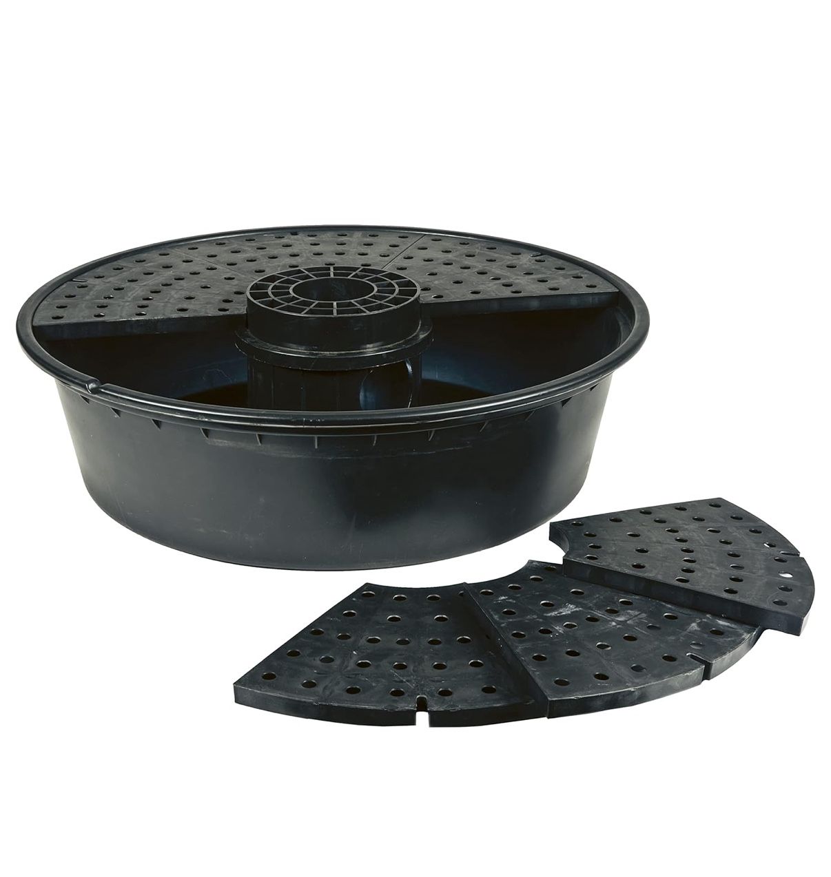 Little Giant DFB36 36-Inch Disappearing Water Fountain Basin, Supports Up to 2,000 lbs., Black, 566517