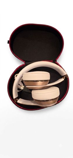 Beats Wireless Headphones - Gold/White + Case Noise Cancelation