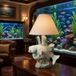 Fish Sculpture Table Lamp