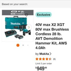 Makita Demolition Hammer kit