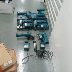 Makitas 3 Drills ,1 Jig Saw 1 Circular Saw