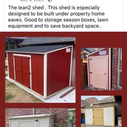 Lean2 Style Shed