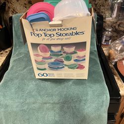 60 Piece Tupperware Anchor Hocking Food Storage Containers 