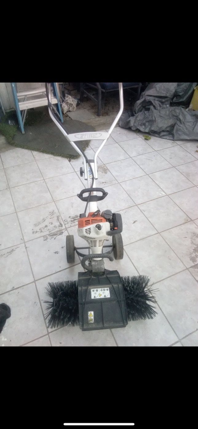 NEED GONE! STIHL MM 56 C-E Yard Boss Power Brush & Wheel Kit