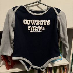 Onesie Cowboys 24 Months Runs Small 
