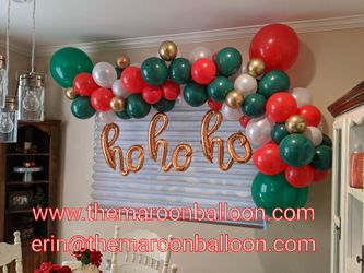 Christmas Holiday balloon garland