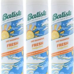 NEW Lot of 3x [Batiste] Dry Shampoo Fresh BREEZY CITRUS - Full size, not travel!