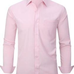 Pink Men's Dress Shirt