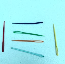 Needles & buttons-plastic-craft, hobby, art, daycare, classroom