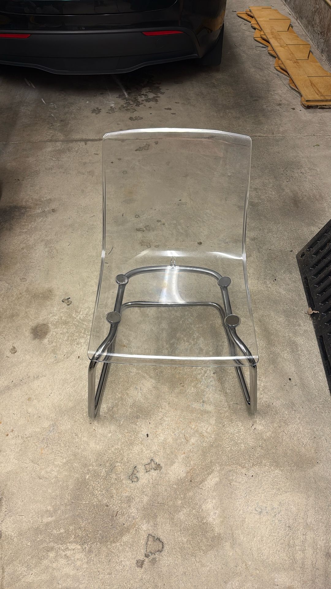 Clear Ikea Chair $25ea, $40 For Both