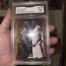 2003 LeBron James Rookie Card Gem Mint 10