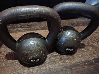 8kg/17lbs kettlebells