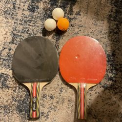 Penn 5.0 Table Tennis Ping Pong Paddles With Balls