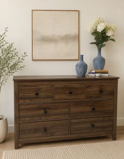 7 drawer dresser - brown