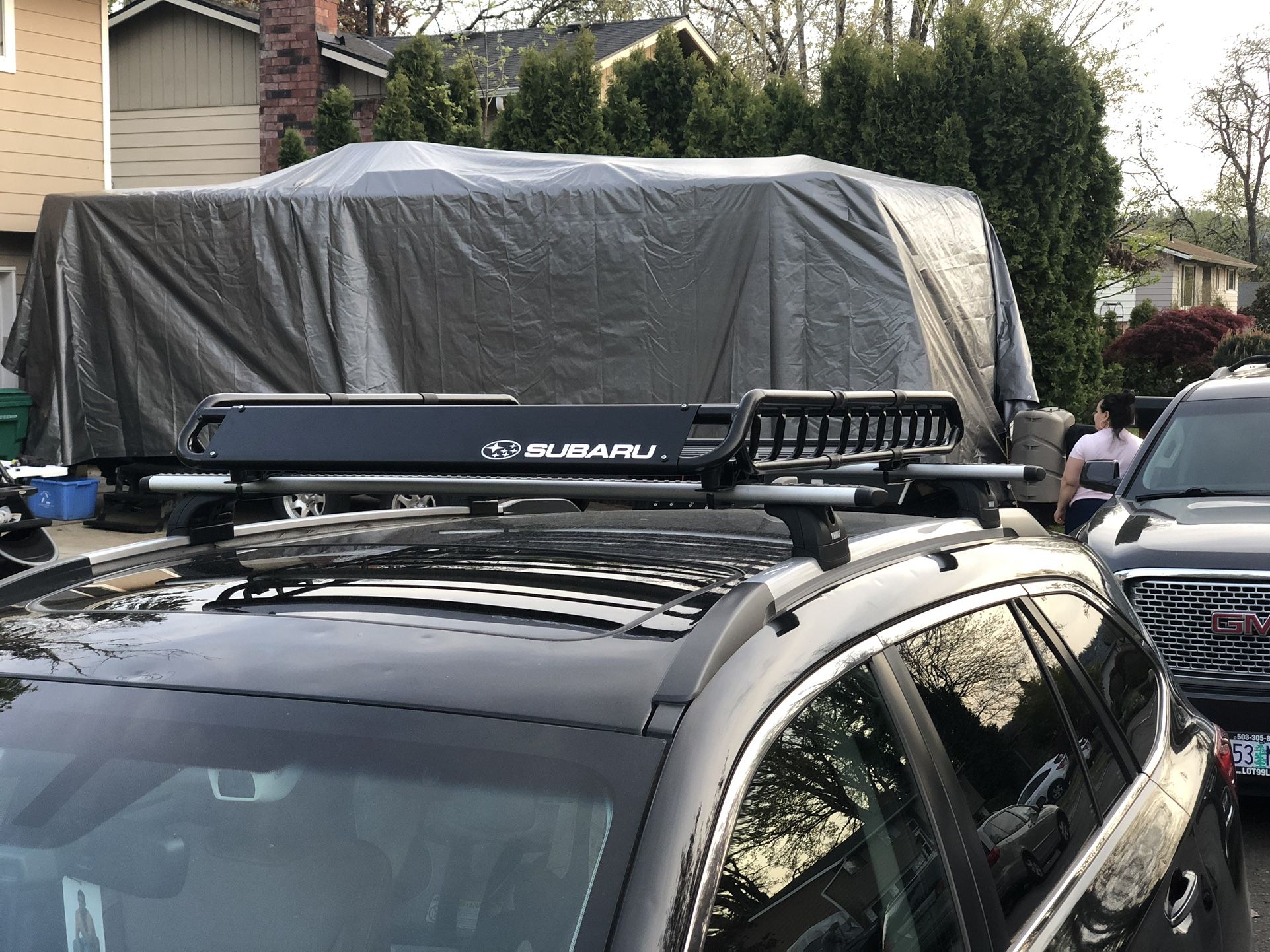 Roof Rack Cargo Basket W/Mounts For Any Crossbars