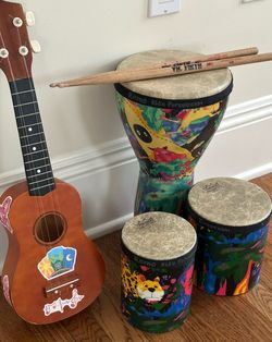 Kids Music set / Remo Drums/ Ukelele