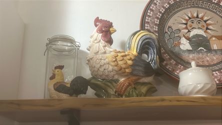 Rooster cookie jar