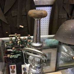 Antique Chrome Plated Brass Fire Nozzle, Colt, 1917